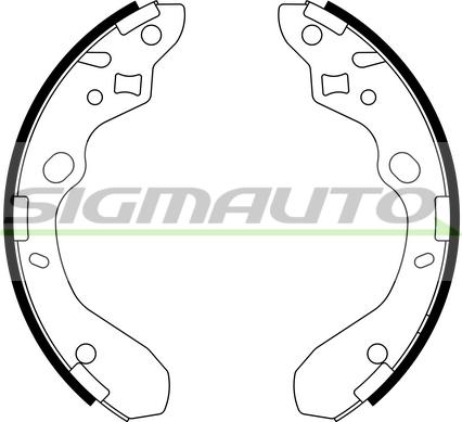 SIGMAUTO SFA792 - Brake Shoe Set autospares.lv