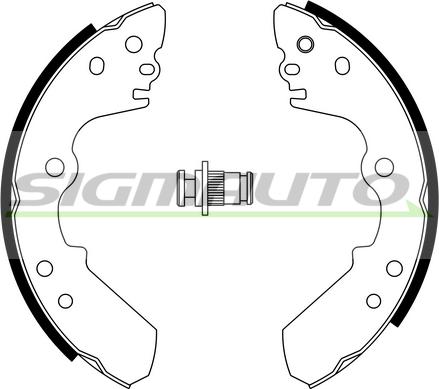 SIGMAUTO SFA750 - Brake Shoe Set autospares.lv