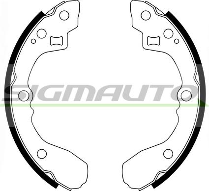 SIGMAUTO SFA761 - Brake Shoe Set autospares.lv