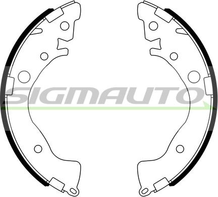 SIGMAUTO SFA719 - Brake Shoe Set autospares.lv