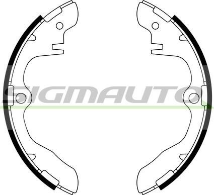 SIGMAUTO SFA782 - Brake Shoe Set autospares.lv