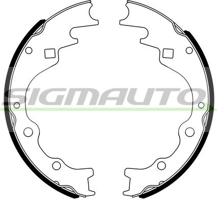 SIGMAUTO SFA787 - Brake Shoe Set autospares.lv