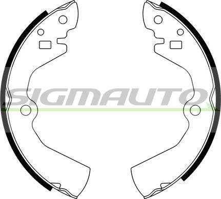 SIGMAUTO SFA734 - Brake Shoe Set autospares.lv