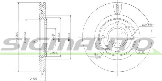 SIGMAUTO DBA870V - Brake Disc autospares.lv