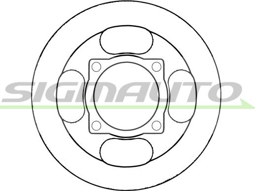 SIGMAUTO DBB915S - Brake Disc autospares.lv