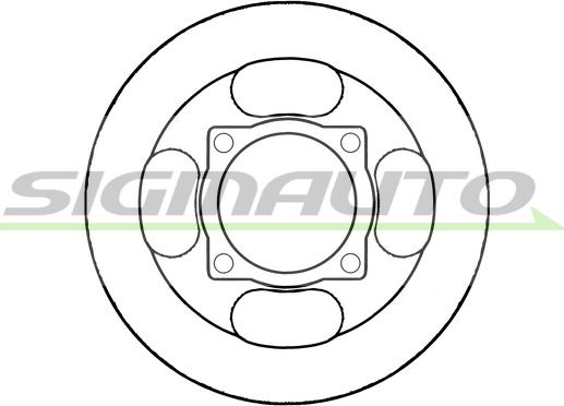 SIGMAUTO DBB917S - Brake Disc autospares.lv