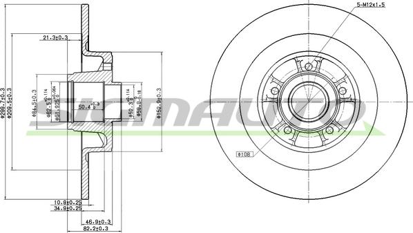 SIGMAUTO DBB655S - Brake Disc autospares.lv