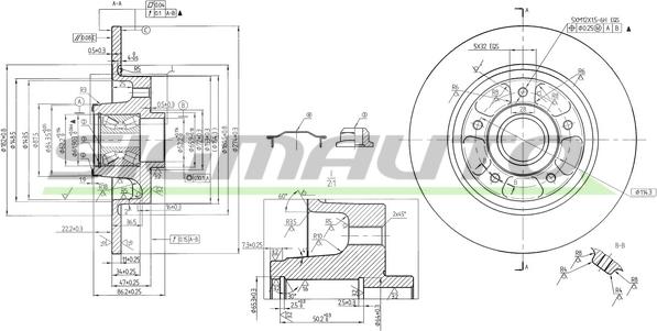 SIGMAUTO DBB731S - Brake Disc autospares.lv