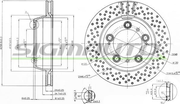 SIGMAUTO DBC012V - Brake Disc autospares.lv