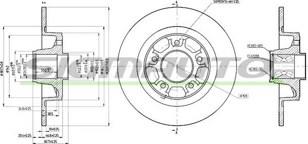 SIGMAUTO DBC265S - Brake Disc autospares.lv