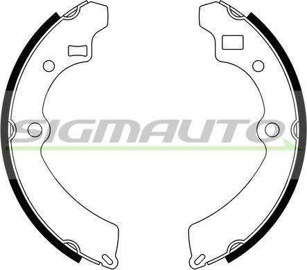 SIGMAUTO SFA907 - Brake Shoe Set autospares.lv