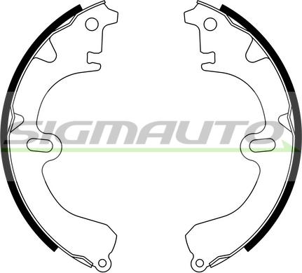 SIGMAUTO SFA930 - Brake Shoe Set autospares.lv