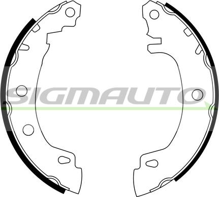 SIGMAUTO SFA405 - Brake Shoe Set autospares.lv