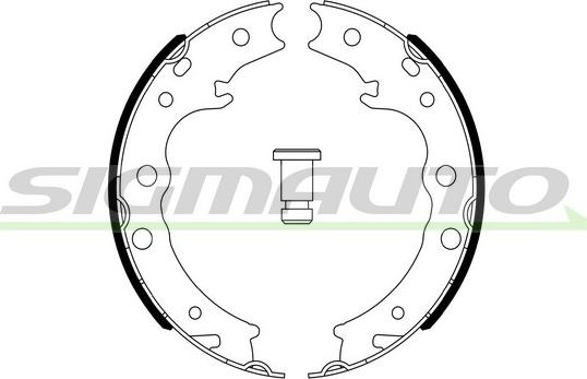 SIGMAUTO SFA646 - Brake Shoe Set, parking brake autospares.lv