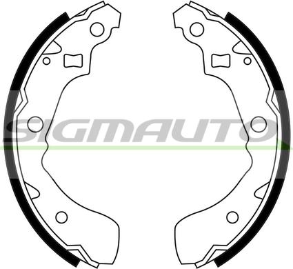 SIGMAUTO SFA665 - Brake Shoe Set autospares.lv