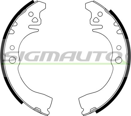 SIGMAUTO SFA661 - Brake Shoe Set autospares.lv