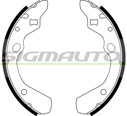 SIGMAUTO SFA775 - Brake Shoe Set autospares.lv