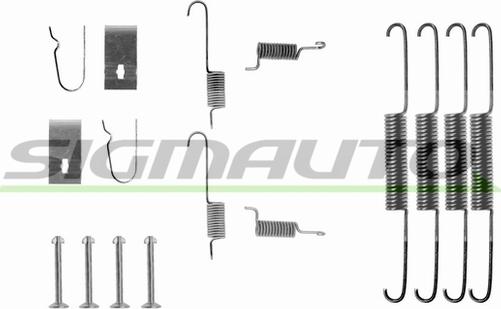 SIGMAUTO SK0664 - Accessory Kit, brake shoes autospares.lv