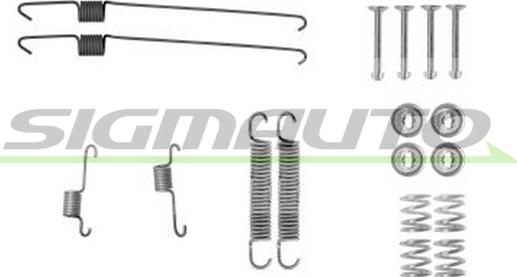 SIGMAUTO SK0001 - Accessory Kit, brake shoes autospares.lv