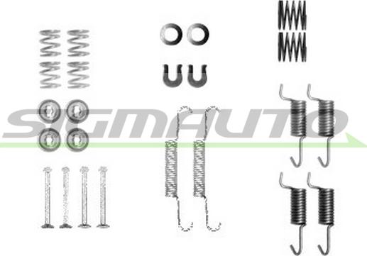 SIGMAUTO SK0010 - Accessory Kit, brake shoes autospares.lv