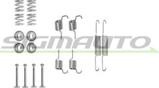 SIGMAUTO SK0011 - Accessory Kit, brake shoes autospares.lv