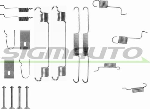 SIGMAUTO SK0742 - Accessory Kit, brake shoes autospares.lv