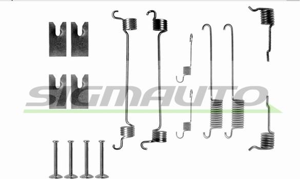 SIGMAUTO SK0731 - Accessory Kit, brake shoes autospares.lv