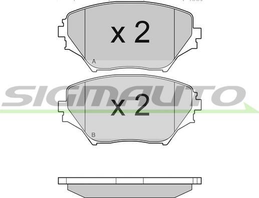 ACKOJA A70-0025 - Brake Pad Set, disc brake autospares.lv