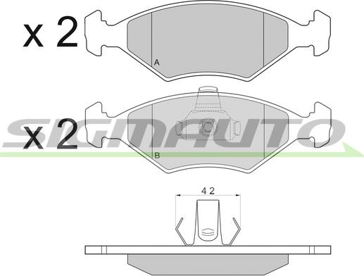 SIGMAUTO SPA959 - Brake Pad Set, disc brake autospares.lv