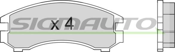 SIGMAUTO SPA441 - Brake Pad Set, disc brake autospares.lv