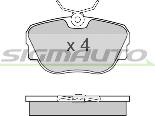 SIGMAUTO SPA451 - Brake Pad Set, disc brake autospares.lv