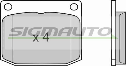 SIGMAUTO SPA594 - Brake Pad Set, disc brake autospares.lv