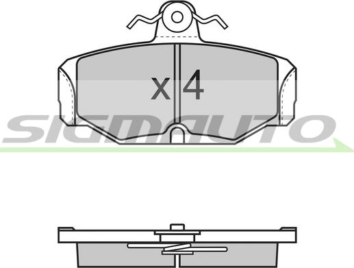 SIGMAUTO SPA500 - Brake Pad Set, disc brake autospares.lv