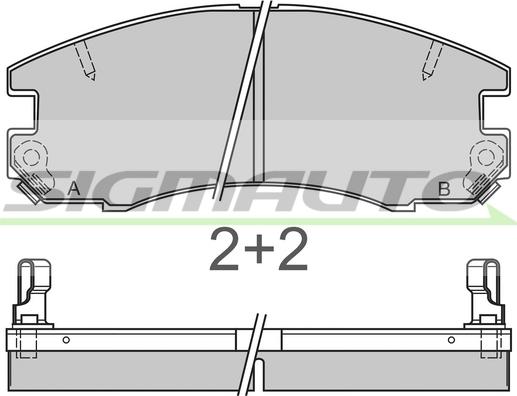 JPN 10H2023-JPN - Brake Pad Set, disc brake autospares.lv