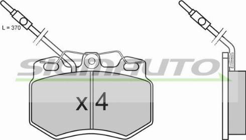 SIGMAUTO SPA604 - Brake Pad Set, disc brake autospares.lv