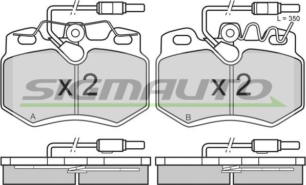 SIGMAUTO SPA603 - Brake Pad Set, disc brake autospares.lv