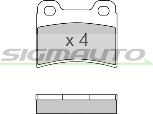 SIGMAUTO SPA630 - Brake Pad Set, disc brake autospares.lv