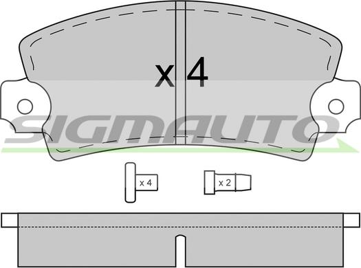 Raicam 086.5 - Brake Pad Set, disc brake autospares.lv