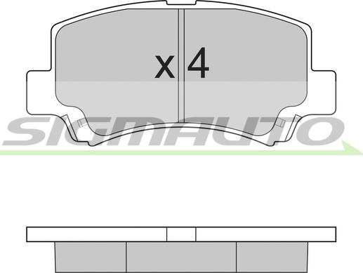 SIGMAUTO SPA894 - Brake Pad Set, disc brake autospares.lv