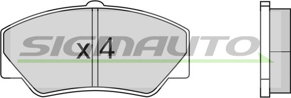 SIGMAUTO SPA316 - Brake Pad Set, disc brake autospares.lv