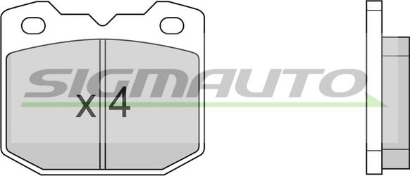 SIGMAUTO SPA318 - Brake Pad Set, disc brake autospares.lv