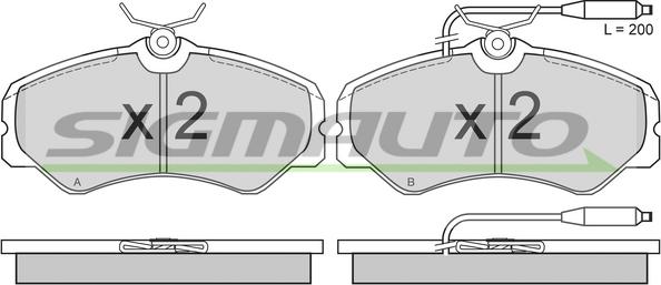 SIGMAUTO SPA337 - Brake Pad Set, disc brake autospares.lv