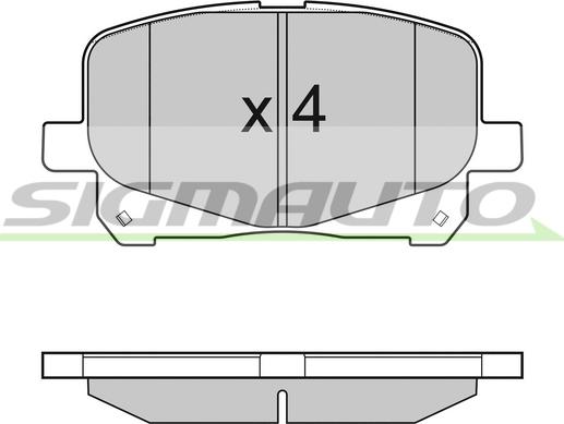 SIGMAUTO SPB049 - Brake Pad Set, disc brake autospares.lv