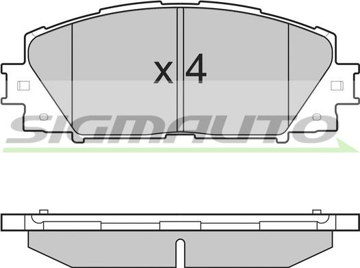 Koyo LP2123 - Brake Pad Set, disc brake autospares.lv