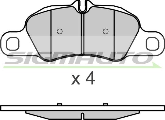 Sangsin Brake SP2291 - Brake Pad Set, disc brake autospares.lv