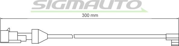 SIGMAUTO WI0902 - Warning Contact, brake pad wear autospares.lv