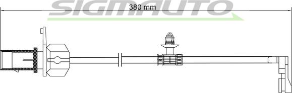 SIGMAUTO WI0973 - Warning Contact, brake pad wear autospares.lv