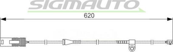 SIGMAUTO WI0531 - Warning Contact, brake pad wear autospares.lv