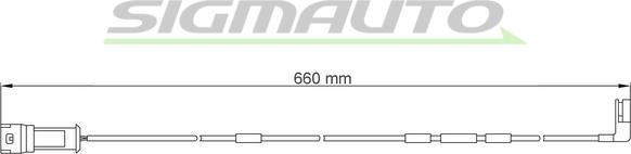 SIGMAUTO WI0522 - Warning Contact, brake pad wear autospares.lv