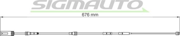 SIGMAUTO WI0692 - Warning Contact, brake pad wear autospares.lv